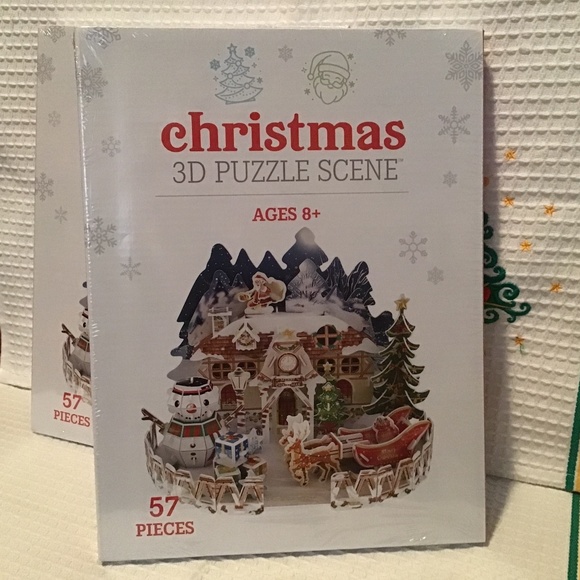 NWT Giftcraft 3D Christmas Puzzle Scene - Picture 2 of 6